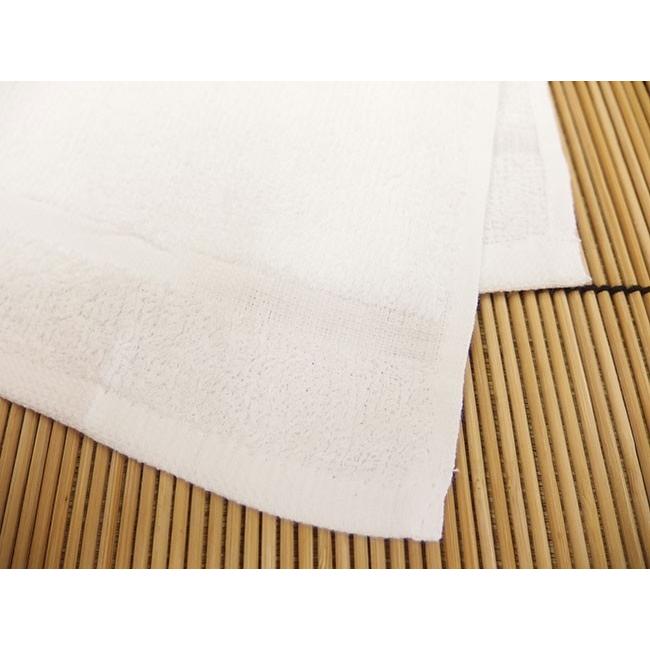 おしぼり 白平織 1本線 120匁 店舗・業務用 ベトナム製 30×37cm 1200枚/梱の画像