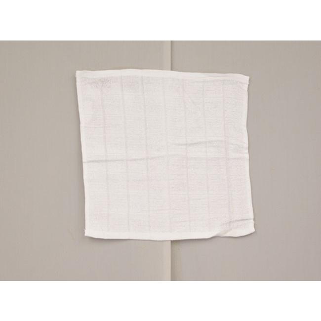 おしぼり 白格子 60匁 店舗・業務用 ベトナム製 28×28cm 1200枚/梱の画像