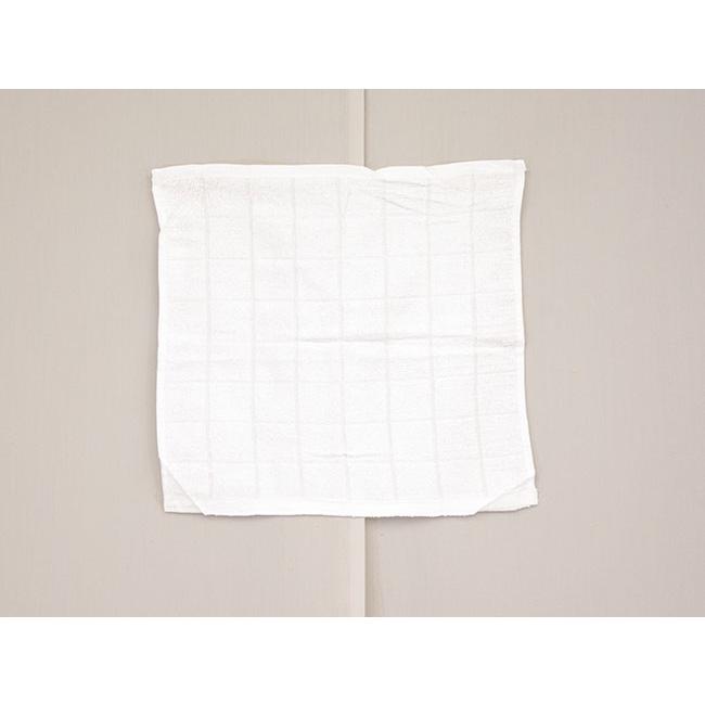 おしぼり 白格子 70匁 店舗・業務用 ベトナム製 28×28cm 1200枚/梱の画像