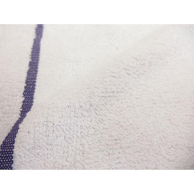 おしぼり 白平織 1本ボーダー 80匁 店舗・業務用 ベトナム製 29×29cm 1200枚/梱の画像