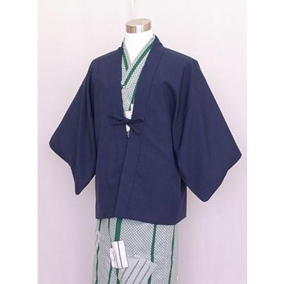 旅館半天　茶羽織　しんブッチャー生地　紺　受注生産30枚セットの画像