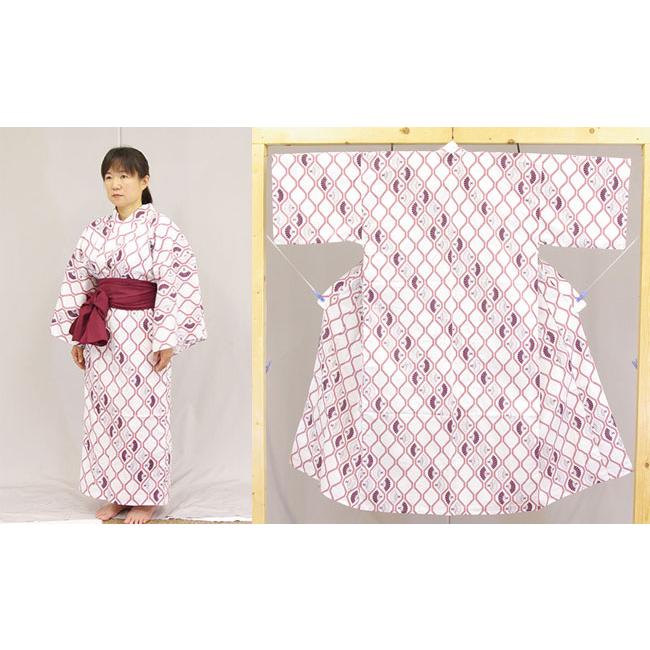 旅館・ホテル浴衣　日本製　遊美　フチ取扇柄　中サイズ　10枚セットの画像