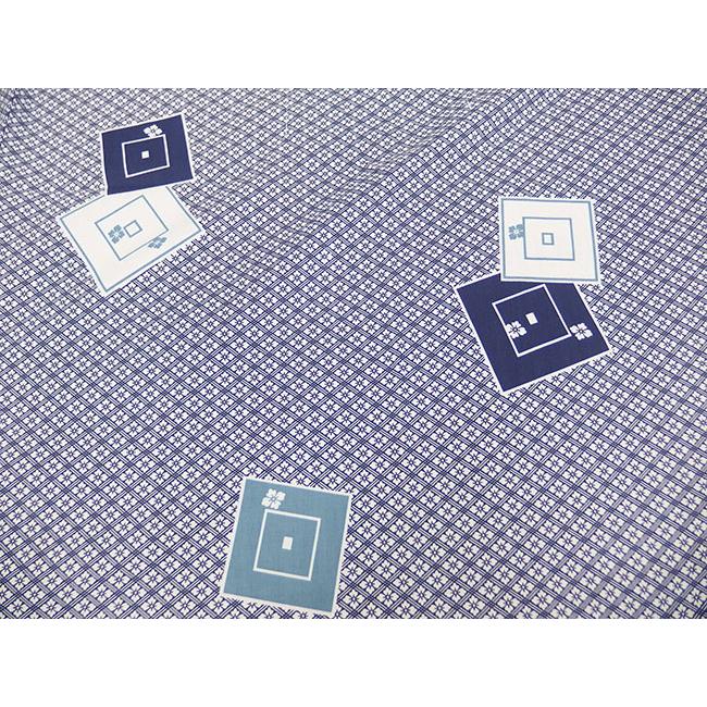 旅館・ホテル浴衣 日本製 遊美 花菱柄 大サイズ : 旅館浴衣の専門店