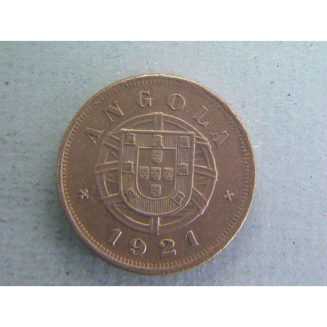62/アンゴラ・5CENTAVOS 1921 コレクション、趣味-貨幣、メダル、インゴット-硬貨