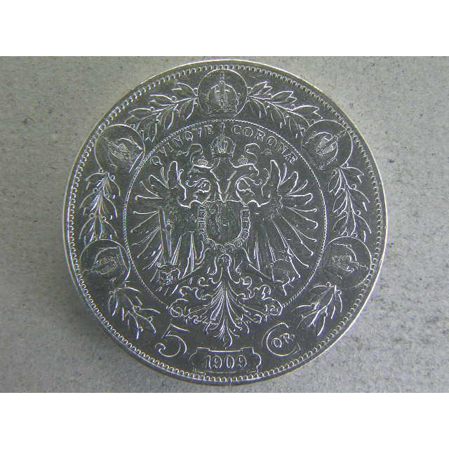 2813/オーストリア・5CORONA銀貨1909年 : 緑地コイン - 通販 - Yahoo