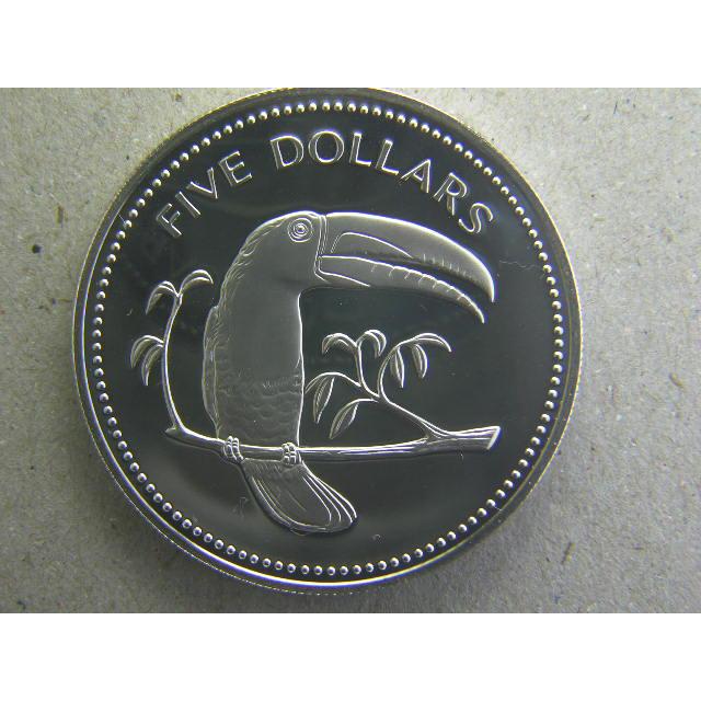 44/ベリーズ・5DOLLARS 1977 Proof : 緑地コイン - 通販 - Yahoo