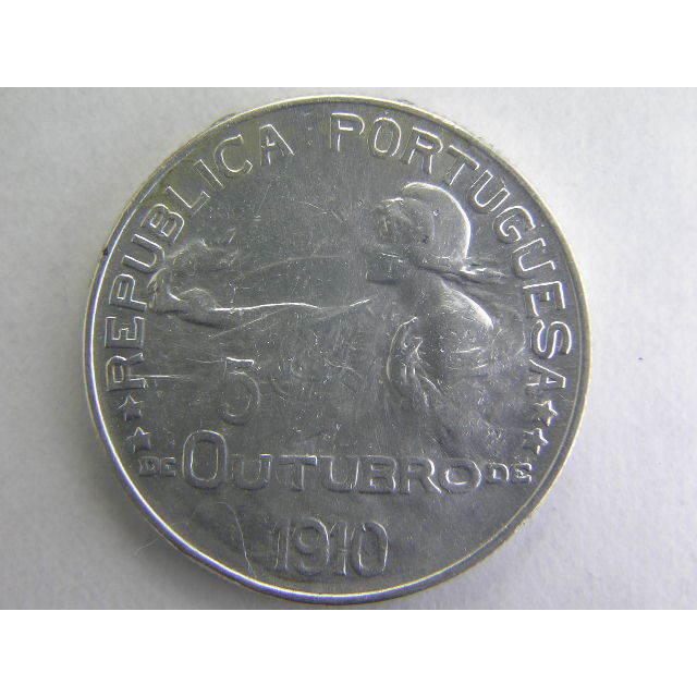 560/ポルトガル・ESCUDO銀貨 1910年