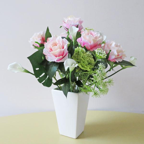 光触媒 ターチャ アーティフィシャルフラワー インテリア 個性的 高級造花 バラ アレンジ 開院 開店 造花 Yg3630 リョクエイ 通販 Yahoo ショッピング