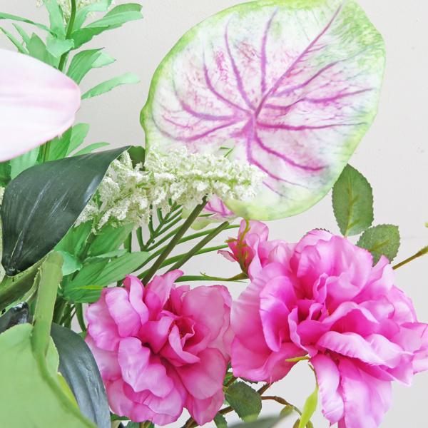 光触媒 スタンド花 造花 開店祝い 大きい アートフラワー カサブランカ