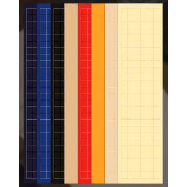 半切 金罫入 画仙紙 10枚 1005マス 書道紙 : 書道用品 緑風店