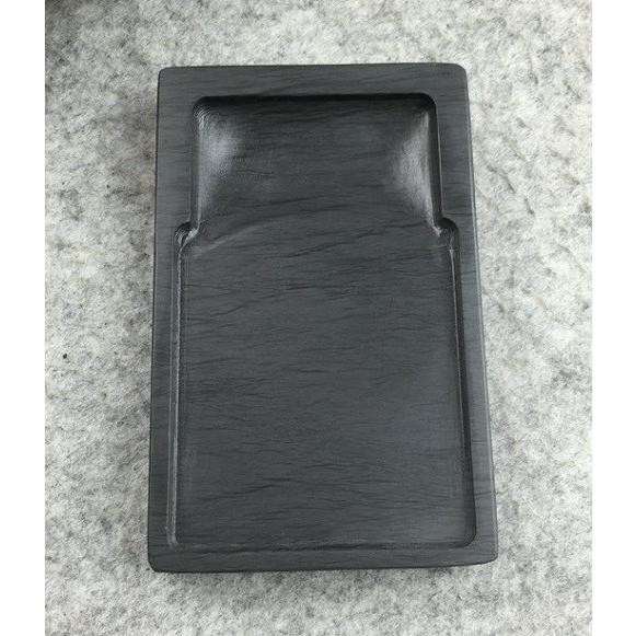 中国 歙州 水波紋 羅紋 長方硯 5吋 すずり : b-162 : 書道用品 緑風店 