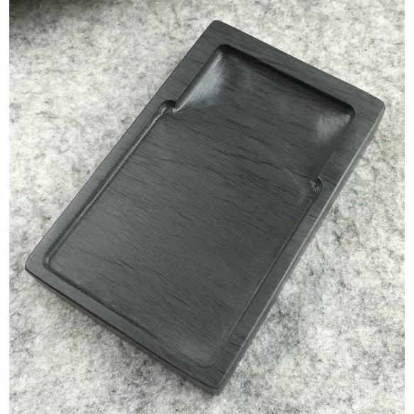 歙州硯 水波紋 羅紋 長方硯 5吋 すずり 歙硯 : 書道用品 緑風店 - 通販