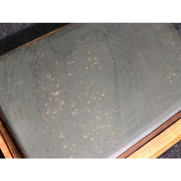 歙州硯 金星硯 歙硯 6吋 一点物 すずり 旧坑 : 書道用品 緑風店 - 通販