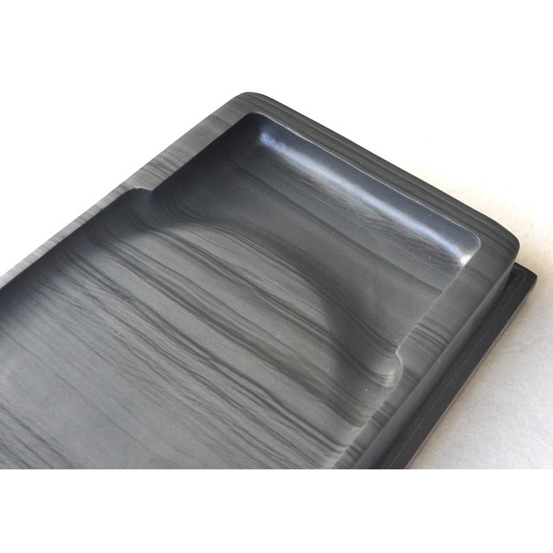 歙州硯 水波紋硯 約10吋 歙硯 すずり : 書道用品 緑風店 - 通販
