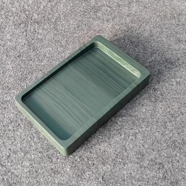 硯　すずり　鳥 (石眼) 松花硯 5吋 中国硯 木箱入り すずり 唐硯 書道用具 松花江緑石硯
