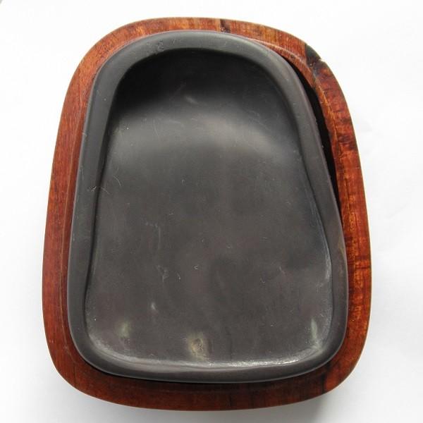 端渓硯 坑仔岩 4吋 104×82×27粍 一点物 すずり 楽器、手芸、コレクション-画材、アート用品