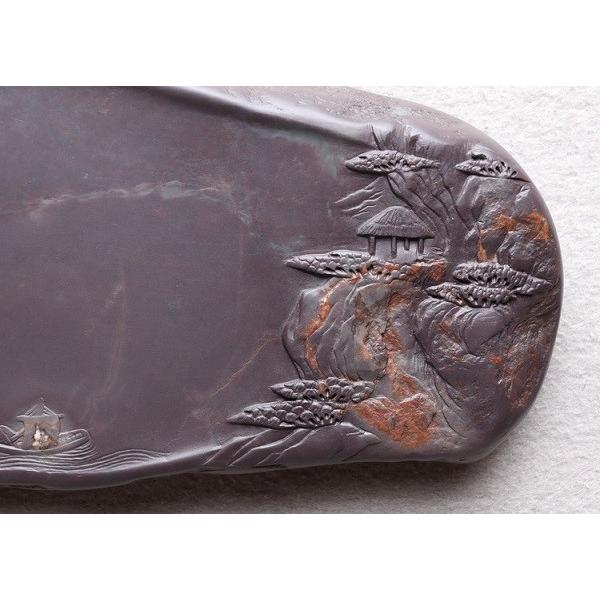 端渓硯 老坑 5.5吋 146×90×22mm 一点物 すずり : 書道用品 緑風 端渓硯 老坑 5.5吋 146×90×22mm 一点物 すずり : 書道用品 緑風