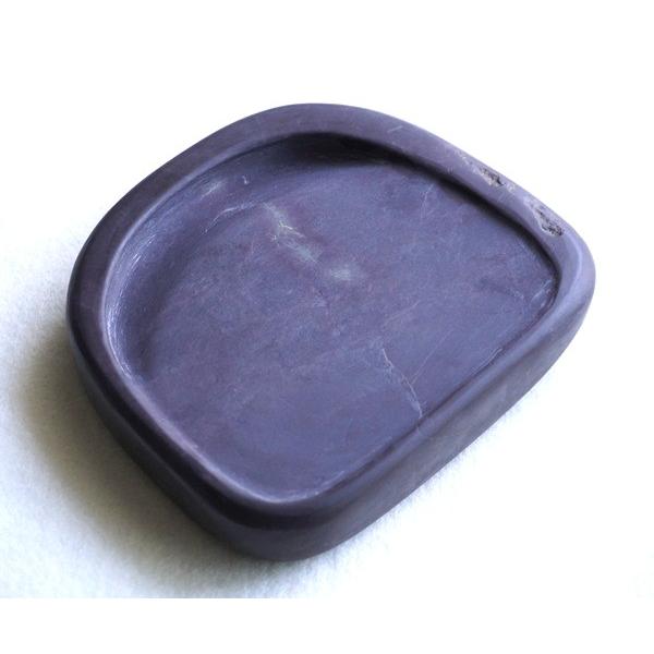 端渓硯 老坑 淌池硯 12.4×10.8×2.2cm 一点物 すずり : 書道用品 緑風店