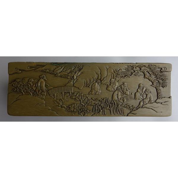 緑端渓硯 約8吋 蘭亭硯 一点物 すずり : 書道用品 緑風店 - 通販