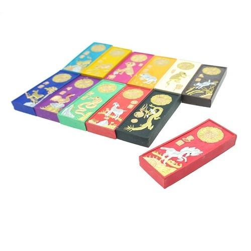 墨 十二支 彩墨 12本 唐墨 書道具 徽墨 老胡開文製 : 書道用品 墨 十二支 彩墨 12本 唐墨 書道具 徽墨 老胡開文製 : 書道用品