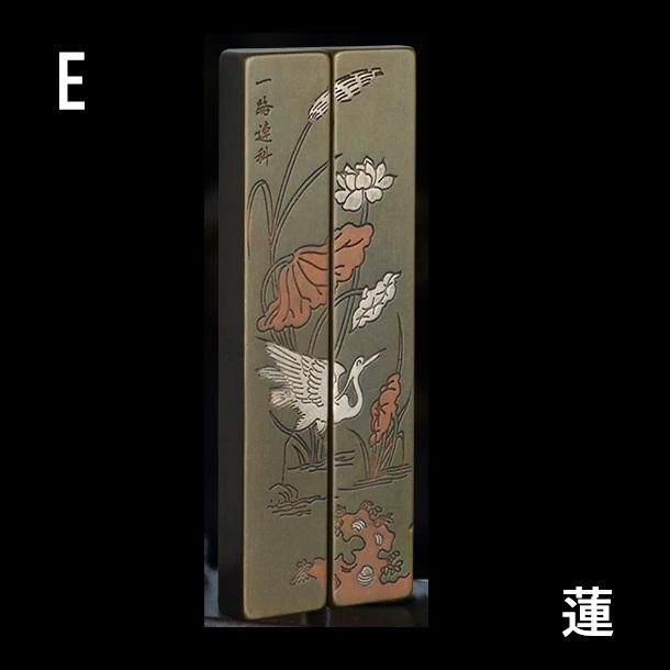 書道文鎮 黄銅製 一対 2本組み 真鍮文鎮 : 書道用品 緑風店 - 通販