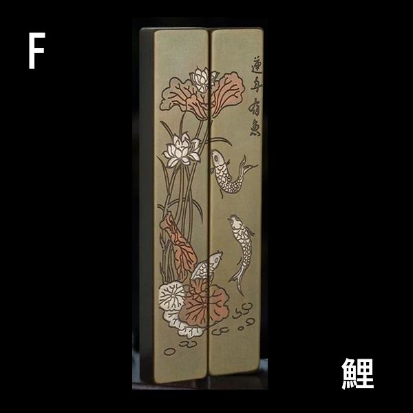 書道文鎮 黄銅製 一対 2本組み 真鍮文鎮 : 書道用品 緑風店 - 通販