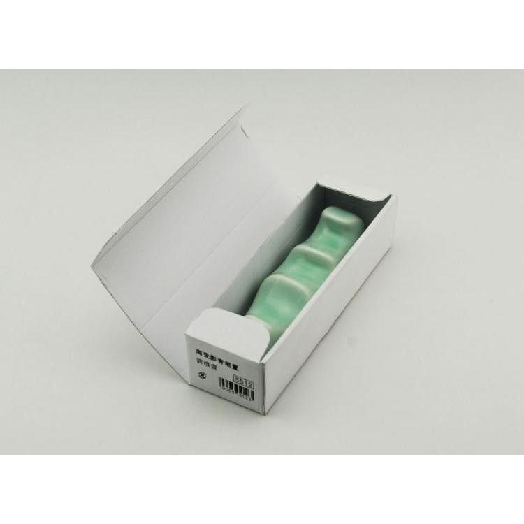 書道 波型 青磁器筆置き 水墨画用具 書道用品 : 書道用品 緑風店