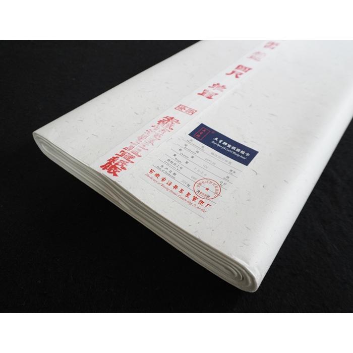 五星牌 宣紙 四尺 棉料綿連 全紙 100枚 書道用紙 本画仙 : 書道用品