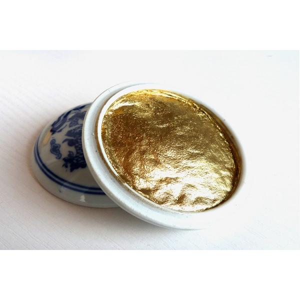 印泥 金 1両装 30g 落款用 安徽益寿堂製 : 書道用品 緑風店 - 通販