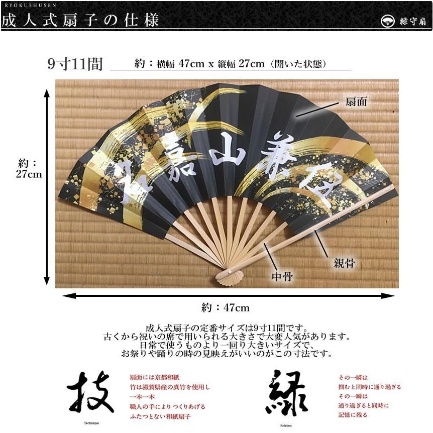 オリジナル扇子】紙吹雪 （卒業式・卒園式・還暦祝い・退職祝・記念