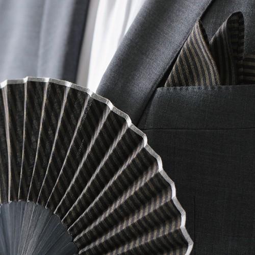 poke扇 伝茶 遠州綿紬扇子 （POKESEN 扇子ブランド） |  | 01