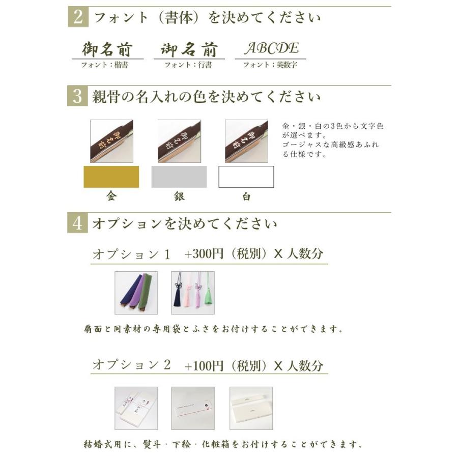結婚式 引き出物などに 席札扇子 親骨名入れタイプ 席札 名彫り代込み 50本 Seat 01 扇子専門店 緑守扇 通販 Yahoo ショッピング