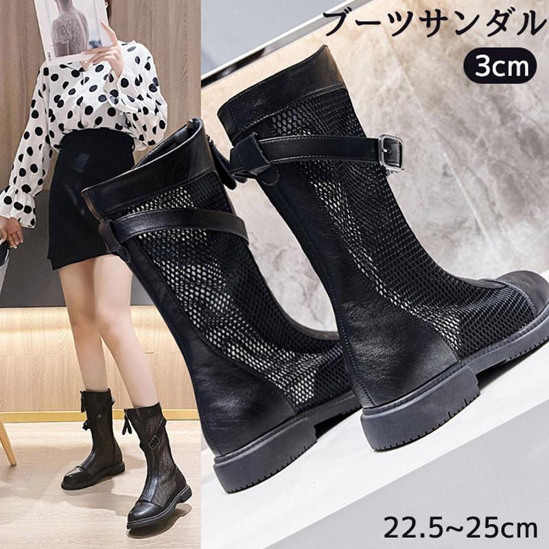 低価格化-ブーツサンダル レディ•ース サマーブーツ シュー•ズ ヒール