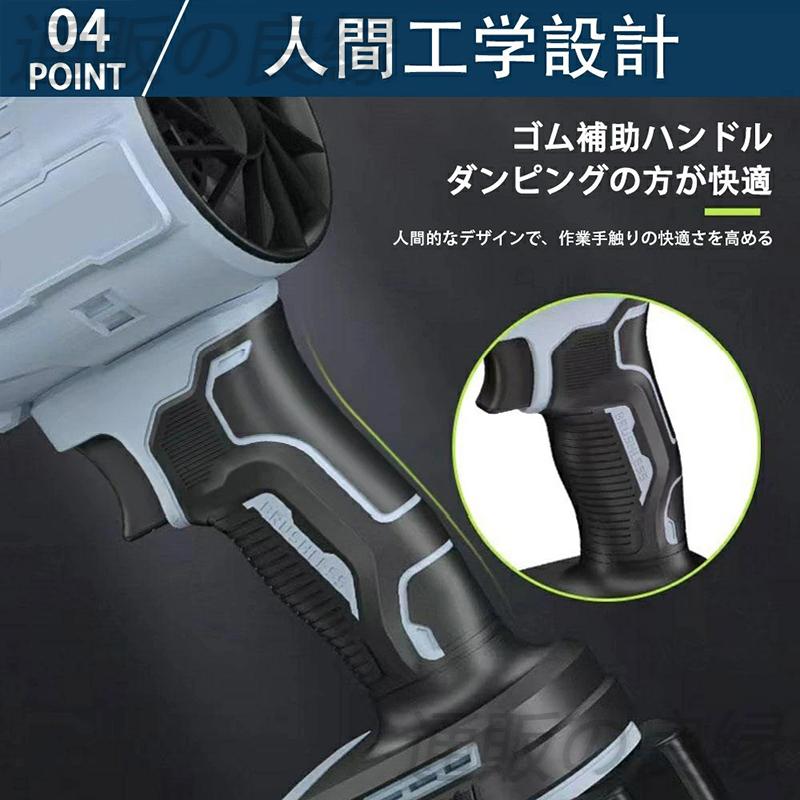 2024最新 ブロワー 21V3000mAhバッテリー2個 充電式 270000RPM 小型