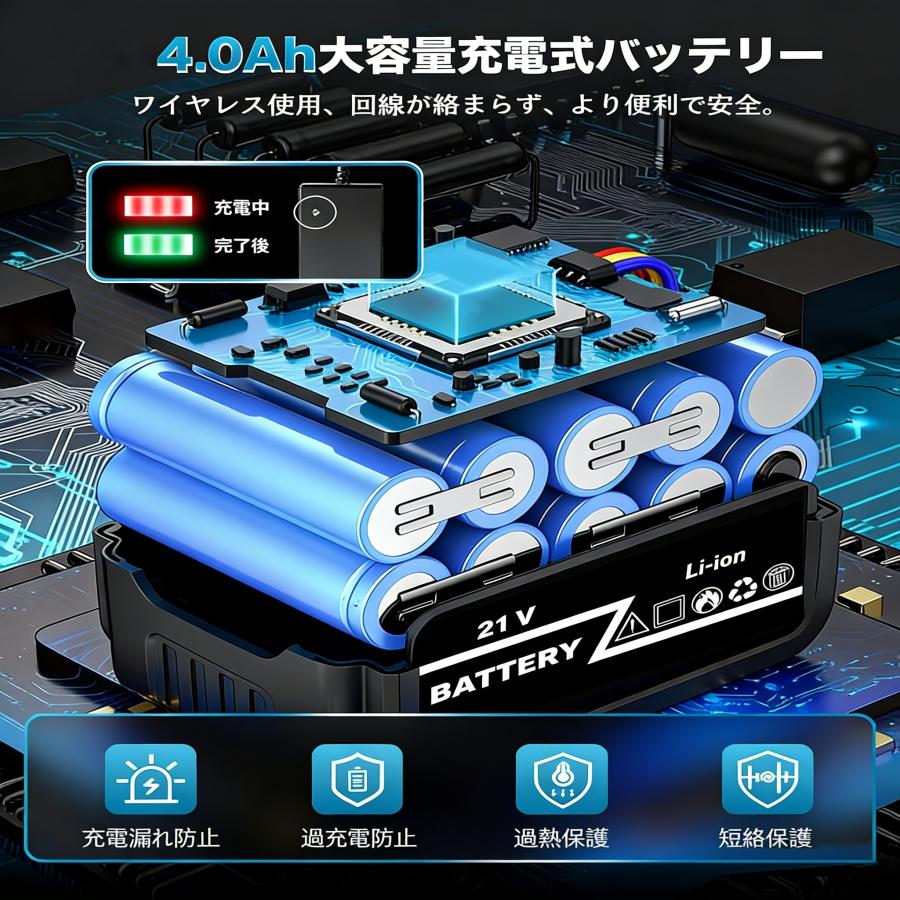 電動ハサミ 電動剪定バサミマキタ18V互換 4500mAh大容量バッテリー付き Amazon | 【改良強化版】電動バサミ 電動剪定バサミ 剪定バサミ 18V