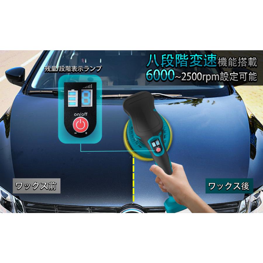 ポリッシャー 車 電動ポリッシャー コードレス 充電式 ダブル ポリッシャー 車 電動ポリッシャー コードレス 充電式 ダブル