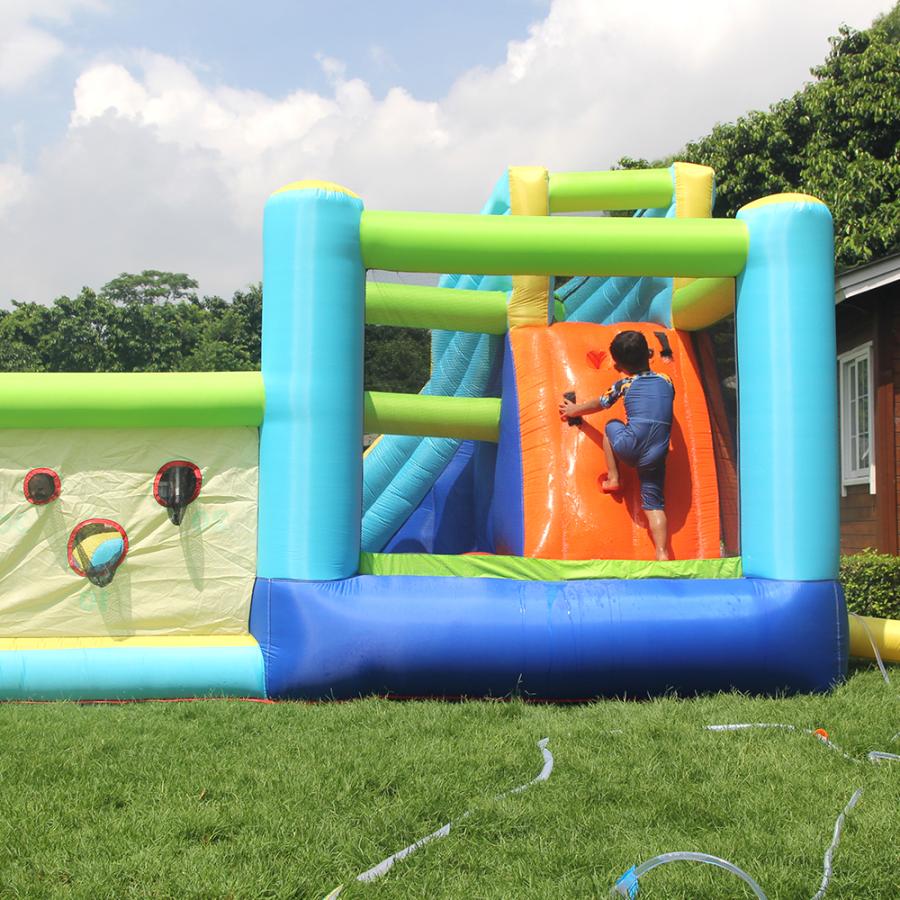 大型プール ビニールプール 遊具 滑り台 トランポリン 大型遊具