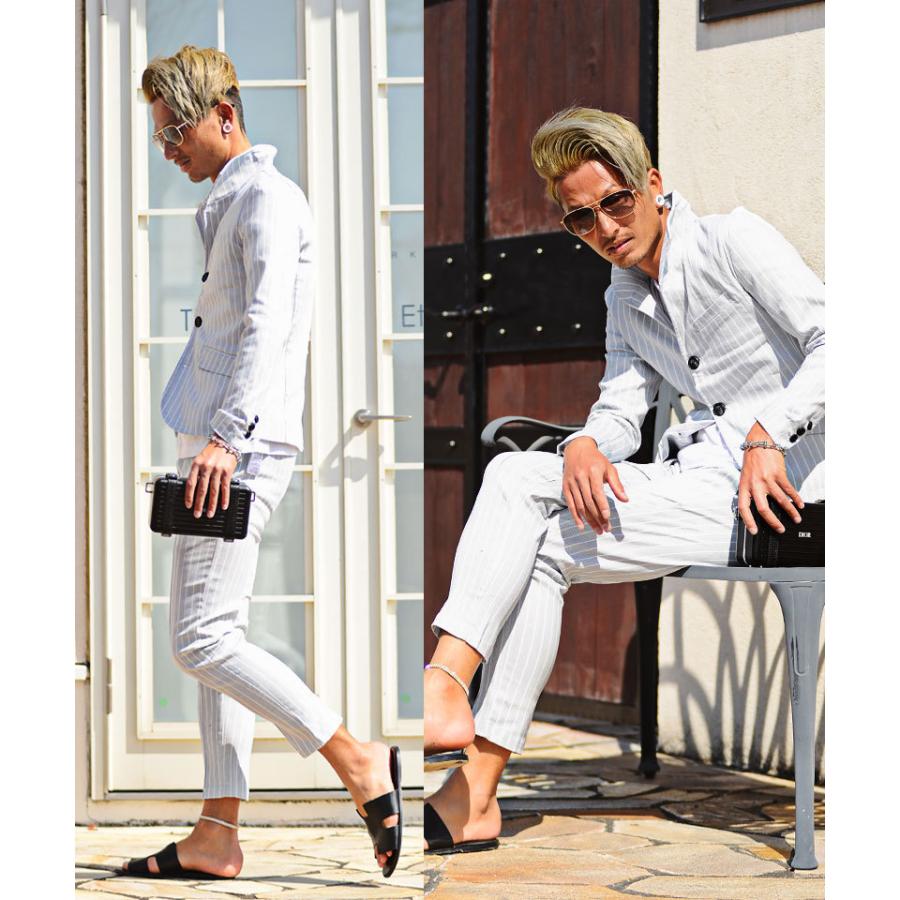 セットアップ メンズ 春 夏 テーラードジャケット ドットストライプ ちょいワル きれいめ 21新作 メンズファッション 30代 40代 50代 1219vwd34 メンズファッション In The City 通販 Yahoo ショッピング