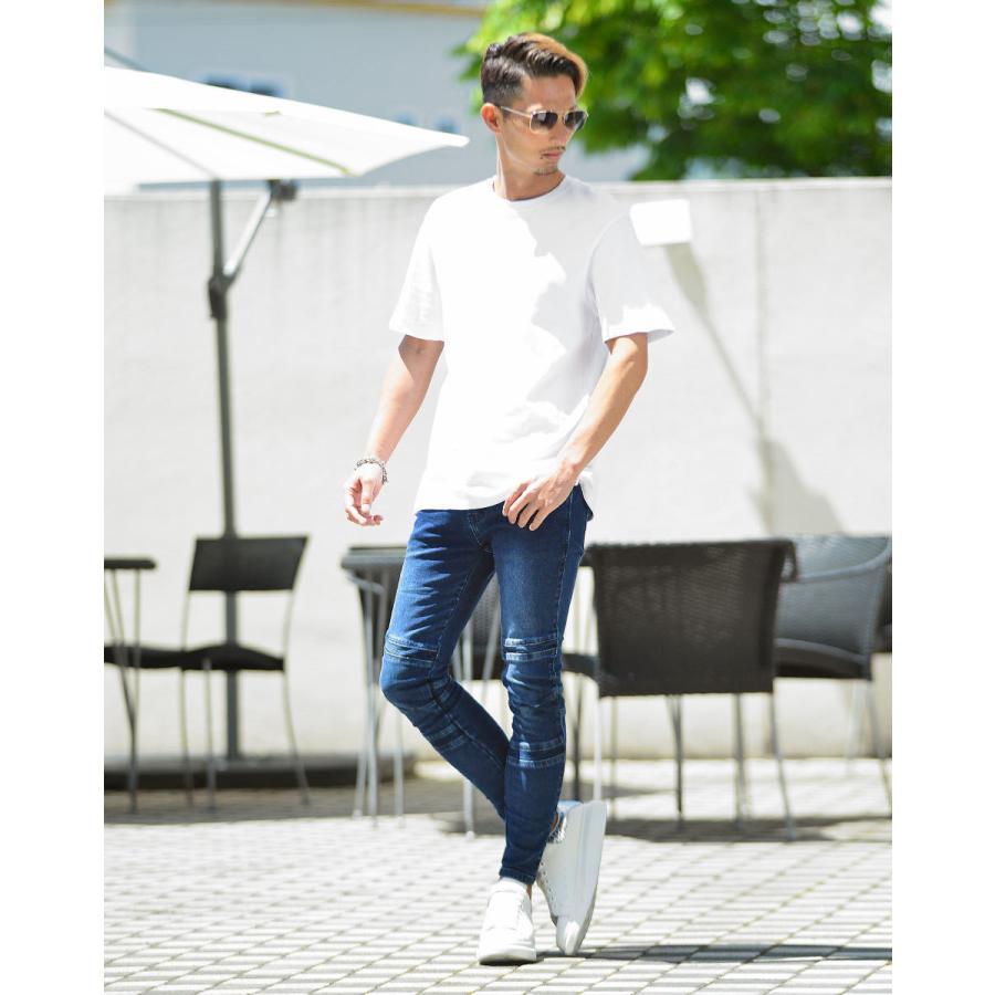 スキニー デニム メンズ バイカーパンツ スリム ストレッチパンツ ズボン M L メンズファッション 代 30代 40代 カジュアル 22新作 1521by メンズファッション In The City 通販 Yahoo ショッピング