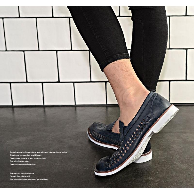 編み込みスリッポン メンズ ローファー イントレチャート 春夏 ネイビー 白 ちょいワル 靴 リゾート 大人 メンズファッション 1992 メンズファッション In The City 通販 Yahoo ショッピング