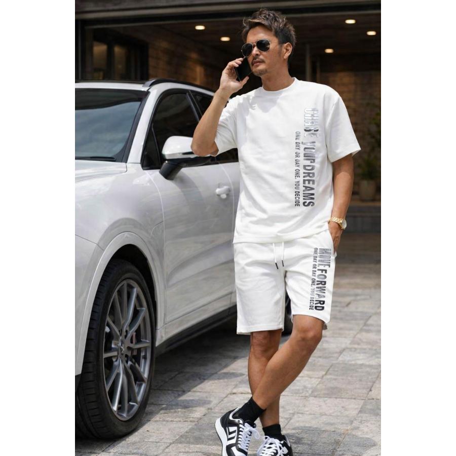 セットアップ 半袖 Tシャツ メンズ 短パン ブランド カジュアル 