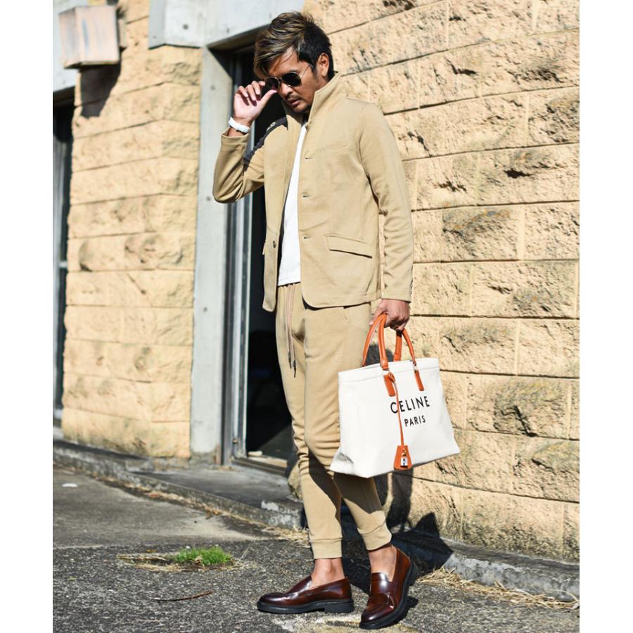 セットアップ メンズ テーラードジャケット 春 秋 冬 スウェット スーツ ちょいワル リモートワーク メンズファッション 代 30代 40代 カジュアル メンズファッション In The City 通販 Yahoo ショッピング