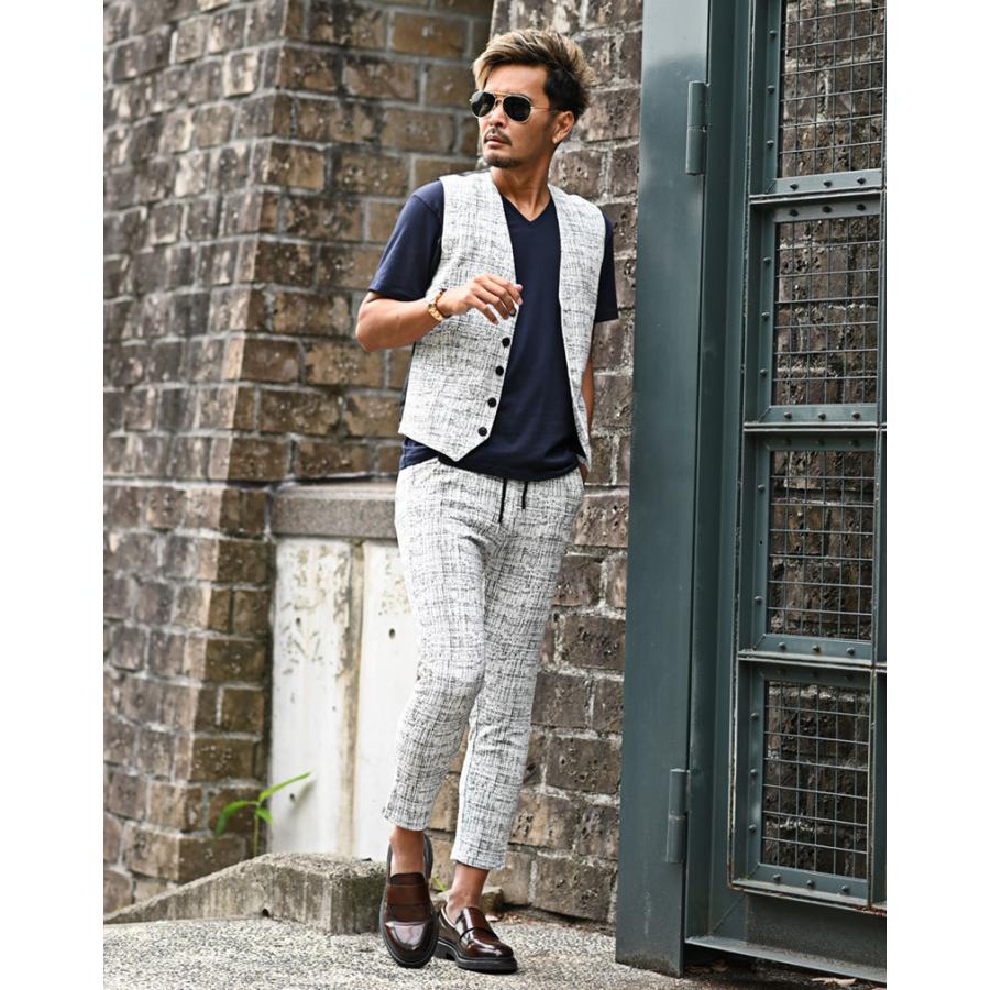 セットアップ メンズ 春夏 ジレ ベスト モザイクチェック M L ちょいワル きれいめ チョイ悪 大人カジュアル メンズファッション 30代 40代 50代 38yjv メンズファッション In The City 通販 Yahoo ショッピング