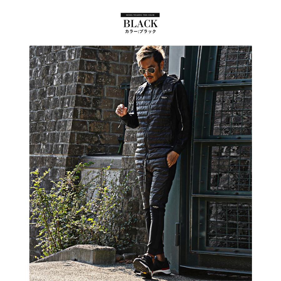 セットアップ ジャージ メンズ 上下 スリム ダウンパーカー ちょいワル 暖かい ゴルフ 冬服 イケオジ ファッション 2023新作 