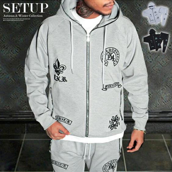 セットアップ メンズ 秋冬 スウェット 上下 ジャージ オラオラ