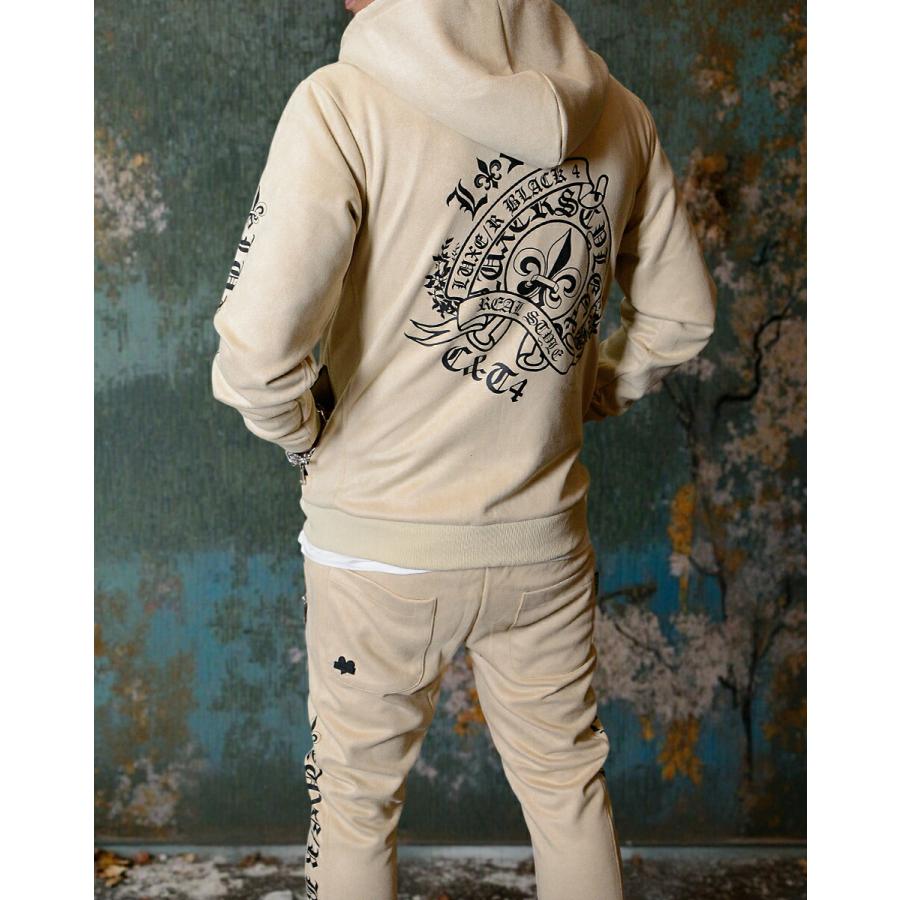 セットアップ メンズ ジャージ 上下 部屋着 LUXE/R ロゴ刺繍 ラグジュ