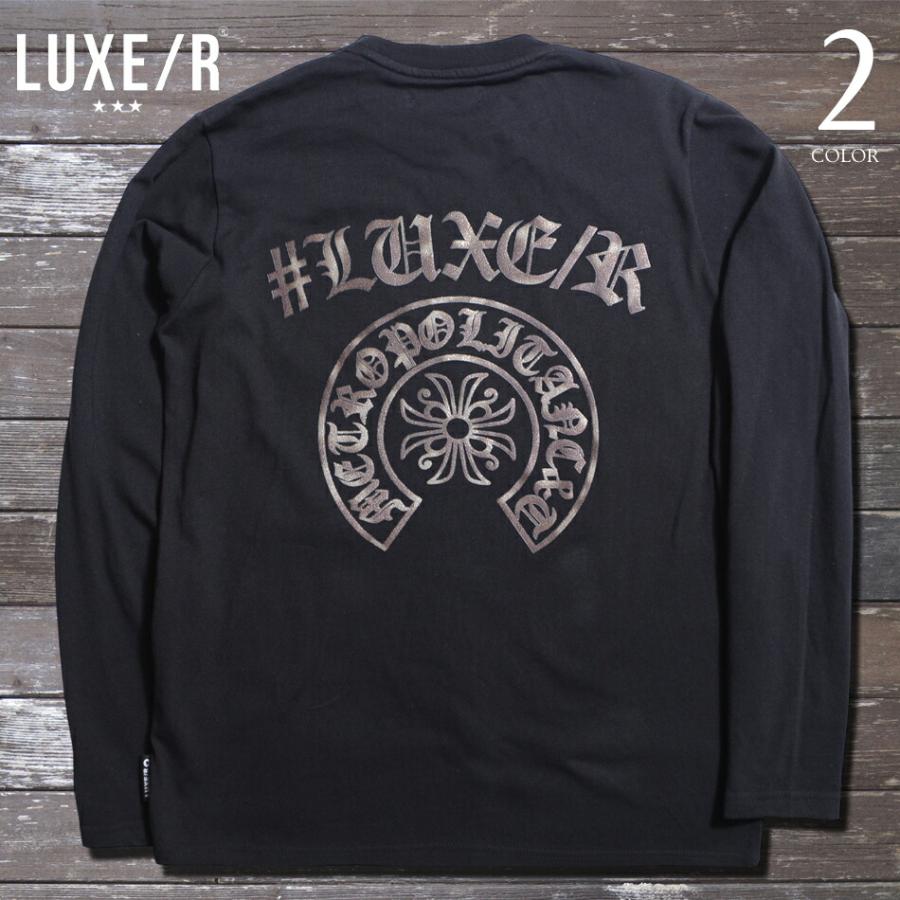 ロンt メンズ Tシャツ ユニセックス 長袖 ロゴ発泡プリント クルー