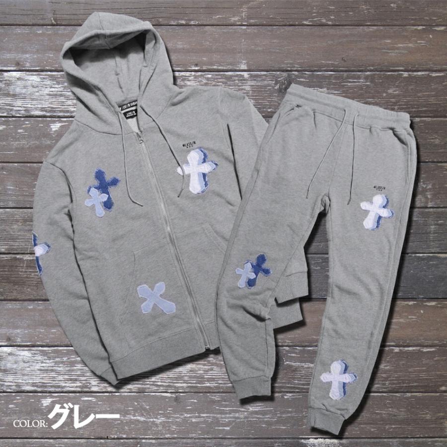 セットアップ メンズ 秋冬 スウェット 上下 ジャージ ジップパーカー