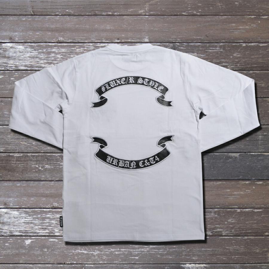 メンズ トップス ロンt Tシャツ ユニセックス 長袖 ロゴ刺繍 クルー
