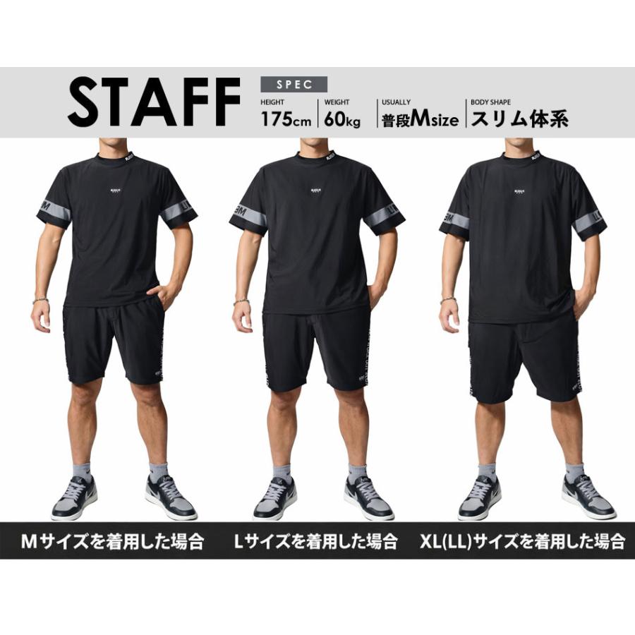 ラフロッグ　モックネック　シャツ　ハーフパンツ　セットアップ　上L下L ラフロッグ モックネック シャツ ハーフパンツ セットアップ 上XL下L